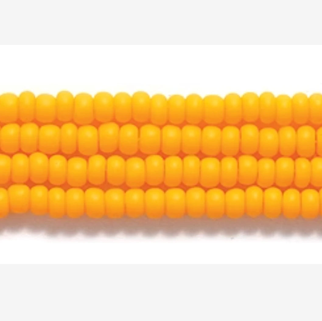 11/0 Light Orange Matte Preciosa Seed Beads *Hank 11SB132-M 11/0 Preciosa Seed Beads