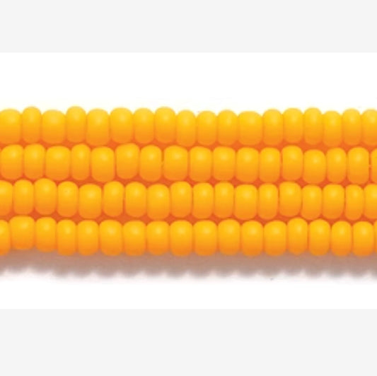 11/0 Light Orange Matte Preciosa Seed Beads *Hank 11SB132-M 11/0 Preciosa Seed Beads