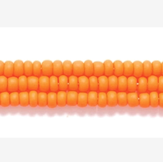 11/0 Orange Matte Preciosa Seed Beads *Hank 11SB134-M 11/0 Preciosa Seed Beads
