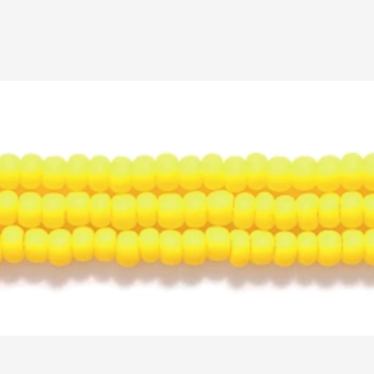 11/0 Dark Yellow Matte Preciosa Seed Beads *Hank 11SB126-M 11/0 Preciosa Seed Beads