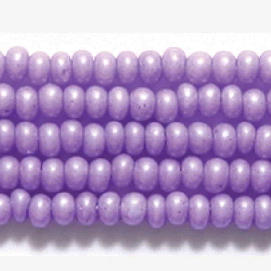 10/0 Lilac Purple Terra Pearl Opaque Preciosa Seed Beads *Hank #10SB198-TA 10/0 Preciosa Seed Beads