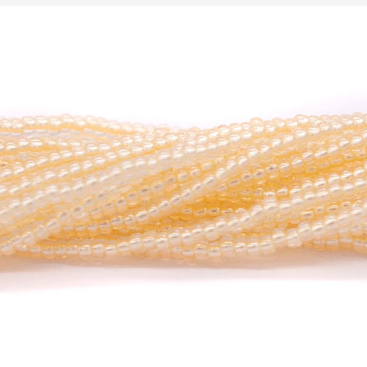 10/0 Light Gold Pastel Pearl Lined Preciosa Seed Beads *Hank #10SB652-LP 10/0 Preciosa Seed Beads
