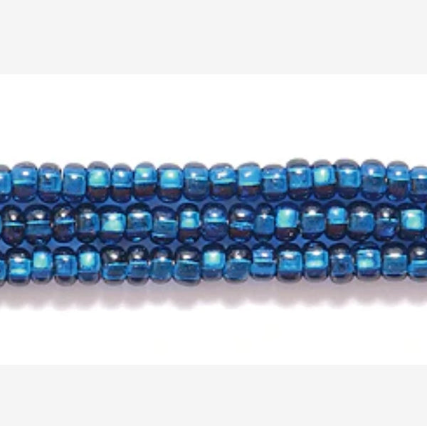 11/0 Montana Blue Silver Lined, Preciosa Seed Beads *Hank #11SB469 11/0 Preciosa Seed Beads