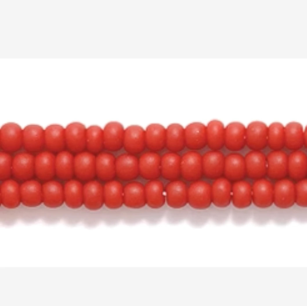 11/0 Brick Red Mahogany Matte Preciosa Seed Beads *Hank 11SB148-M 11/0 Preciosa Seed Beads