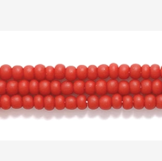 11/0 Brick Red Mahogany Matte Preciosa Seed Beads *Hank 11SB148-M 11/0 Preciosa Seed Beads
