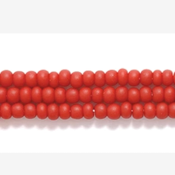 11/0 Brick Red Mahogany Matte Preciosa Seed Beads *Hank 11SB148-M 11/0 Preciosa Seed Beads