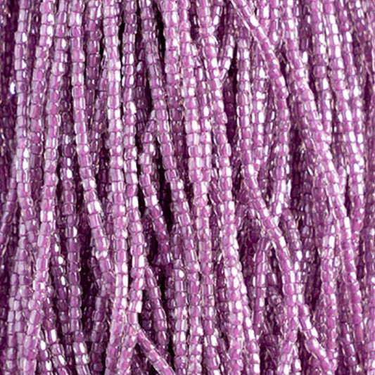 3 Cut 10/0 Beads Cystal Lined Purple *Hank Tri-Cut Beads Preciosa