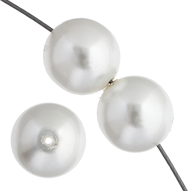 8mm White Pearl Round Bead, 30 pcs, 8" strung (22pcs) Sundaylace Creations & Bling