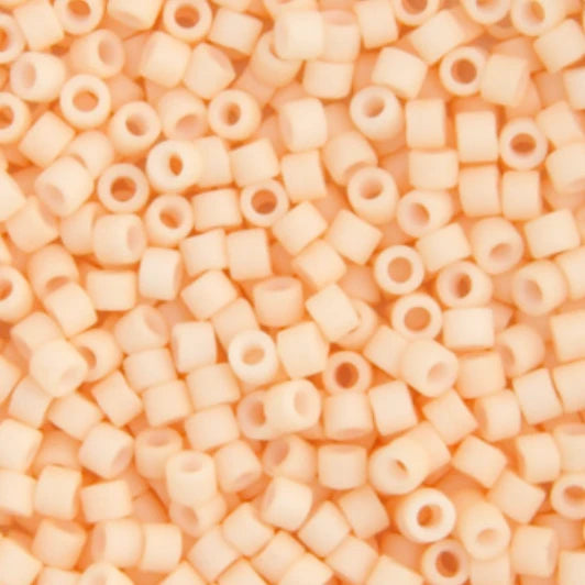 Delica 11/0 RD Light Peach Opaque Matte (1512v) *Rare* Miyuki Delica Beads