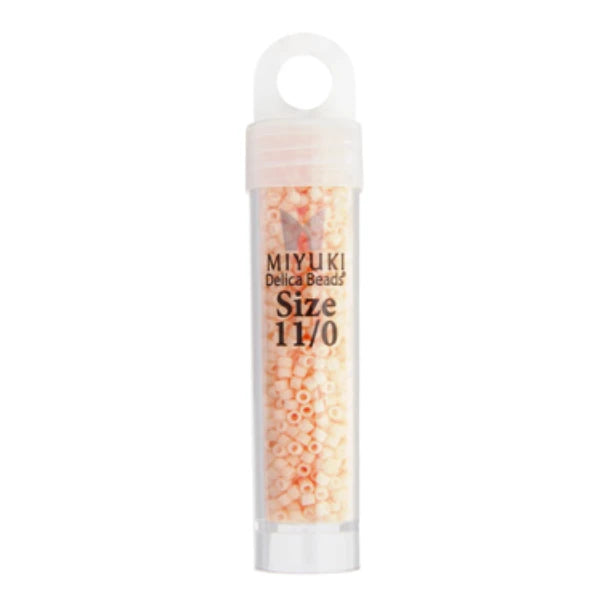 Delica 11/0 RD Light Peach Opaque Matte (1512v) *Rare* Miyuki Delica Beads