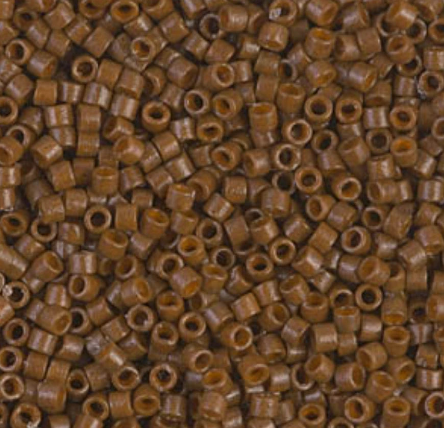 Delica 11/0 RD Duracoat Opaque Cognac (2142v) *Rare Miyuki Delica Beads