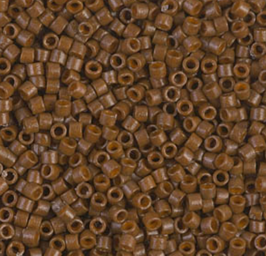 Delica 11/0 RD Duracoat Opaque Cognac (2142v) *Rare Miyuki Delica Beads