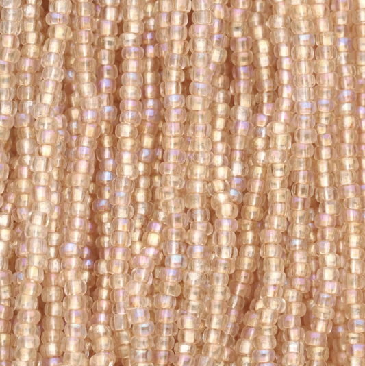10/0 Beige AB Crystal Solgel, Preciosa Seed Beads * Hank 10/0 Preciosa Seed Beads