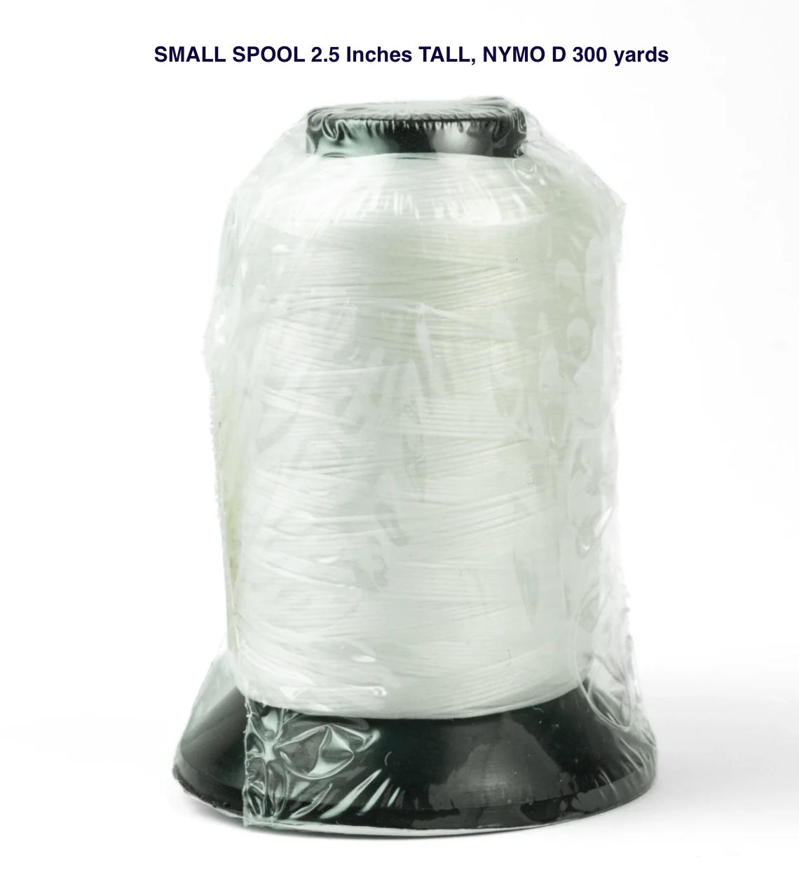 Beading Thread White Size Nymo D Spool - Cone (300 yard) *SMALL SPOOL