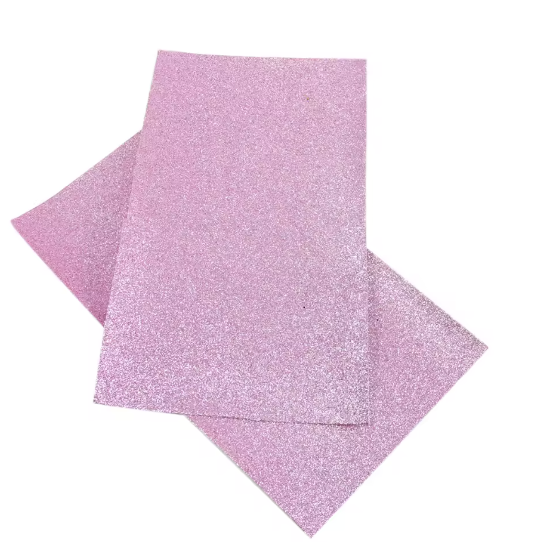 20*30cm Glitter Barbie Pink, Glitter Leatherette Sheet Leatherette