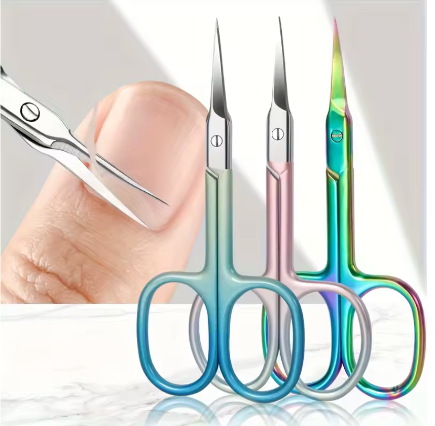 9*45cm Curved Head Stainless Steel Scissors Sharp Point, Basics Basics