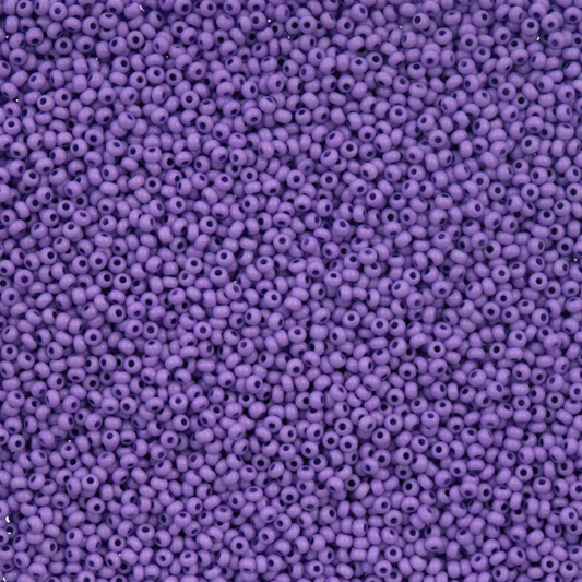 11/0 Grape Chalk Dyed Solgel, Preciosa Seed Beads 22g 11/0 Preciosa Seed Beads