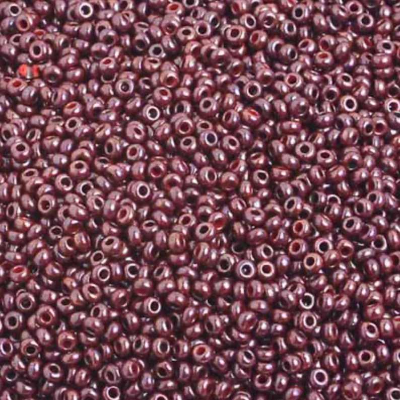 10/0 OPAQUE DARK BROWN LUSTER 11/0 Preciosa Seed Beads