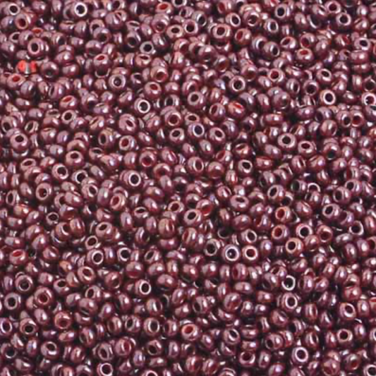 10/0 OPAQUE DARK BROWN LUSTER 11/0 Preciosa Seed Beads