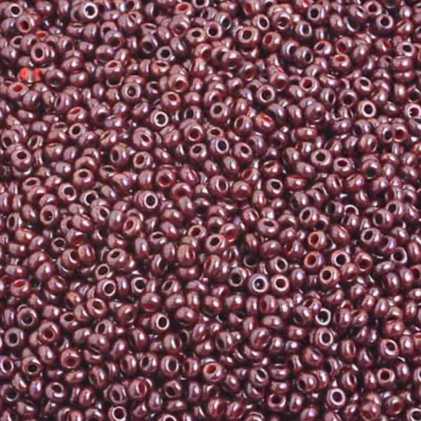 10/0 OPAQUE DARK BROWN LUSTER 11/0 Preciosa Seed Beads