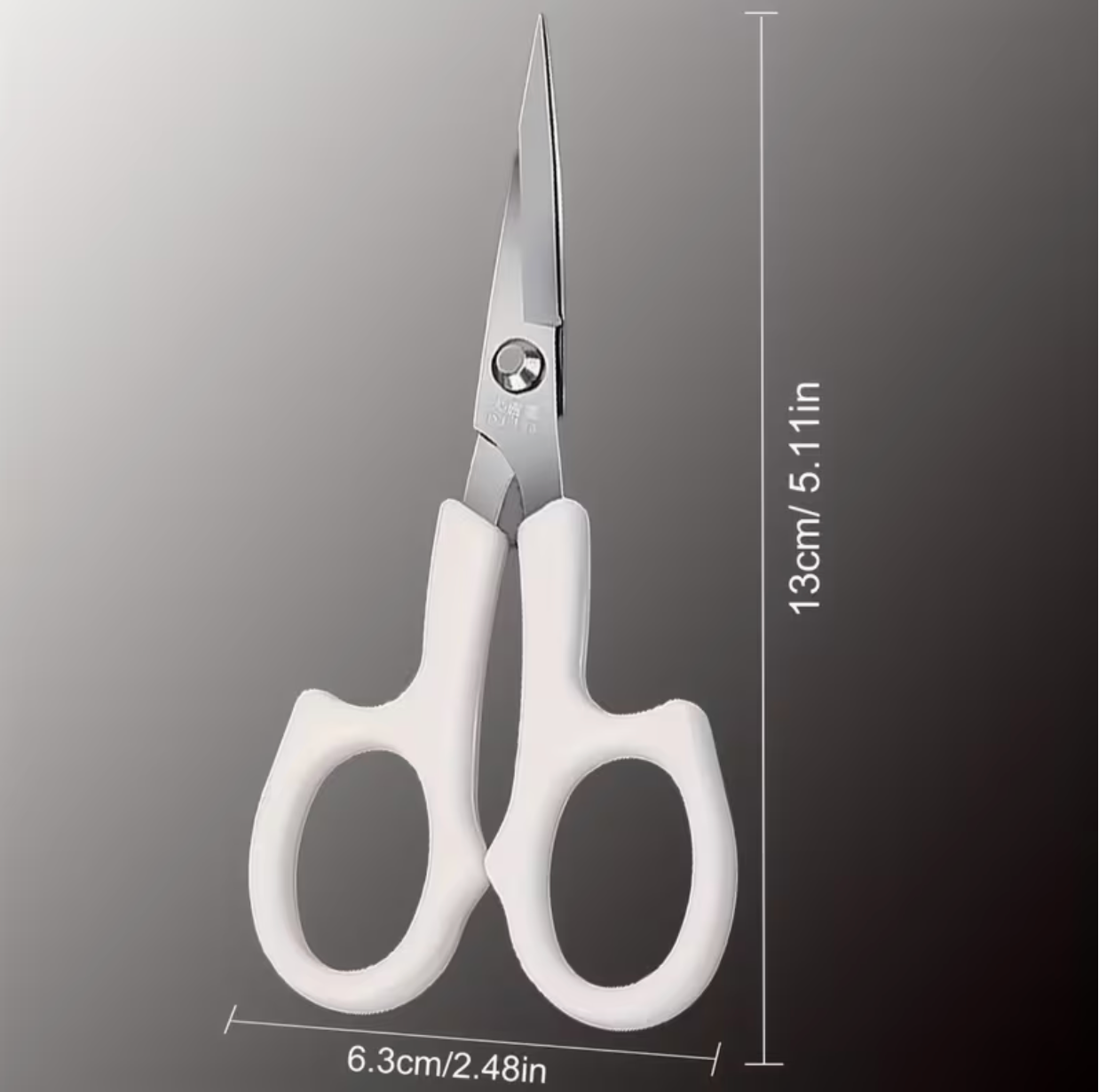 5.5" Bent Head White Handle Embroidery Scissors perfect for Tufting, Beading Scissors, Basics (Copy) Plastic Rhinestone Banding Rope