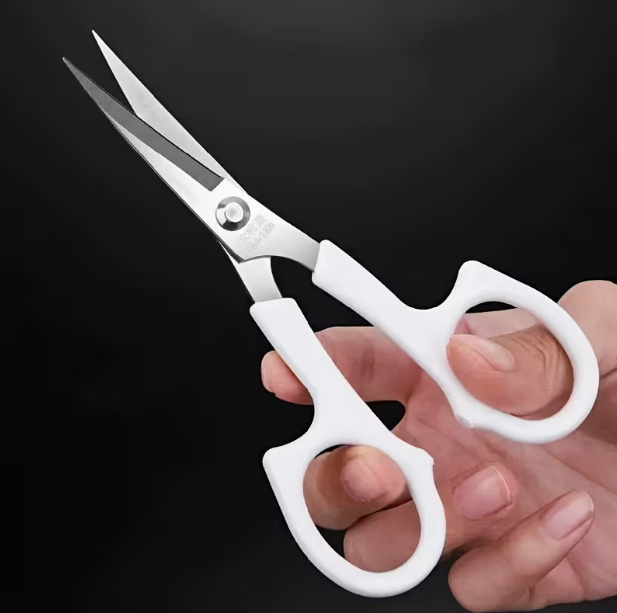 5.5" Bent Head White Handle Embroidery Scissors perfect for Tufting, Beading Scissors, Basics (Copy) Plastic Rhinestone Banding Rope