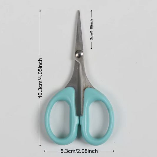 Blue Angled Curved Scissors Embroidery Cutting Head Up Scissor Fabrics Sundaylace Creations & Bling