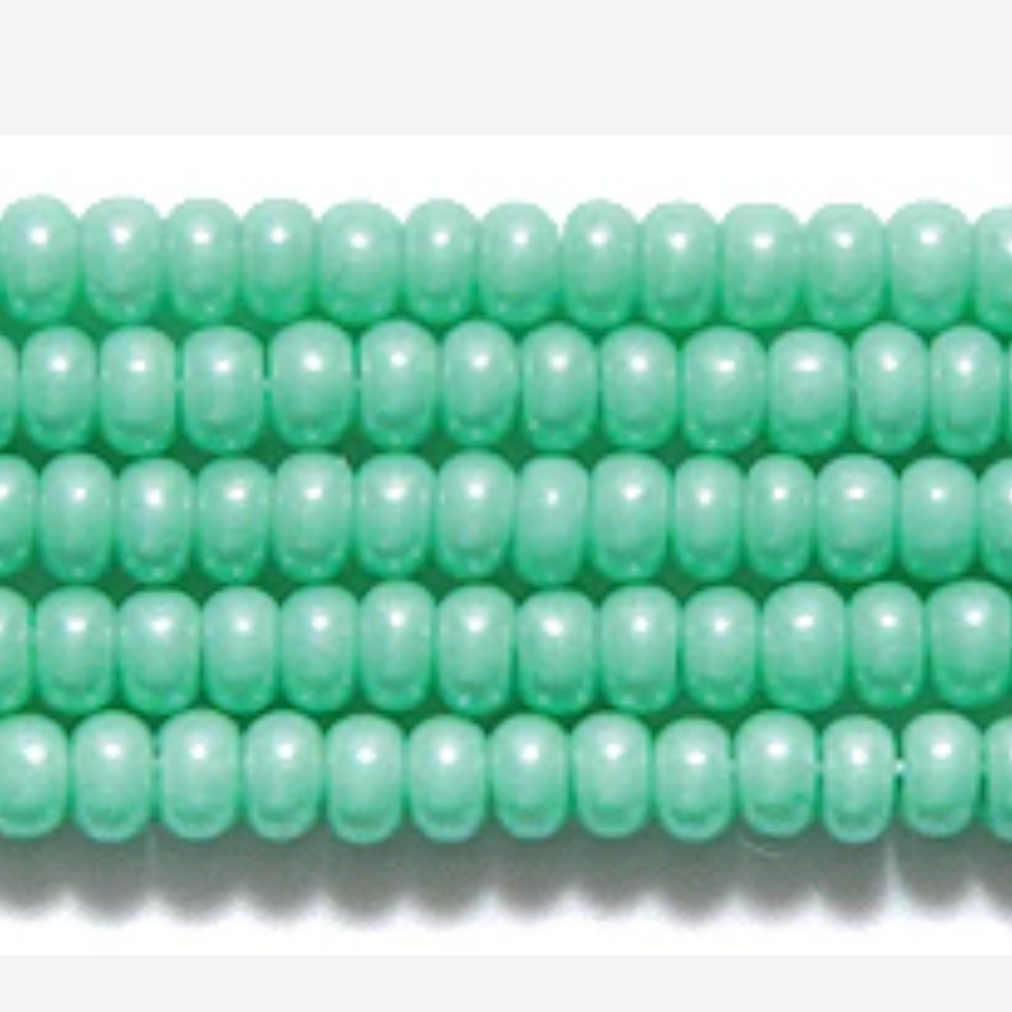 10/0 Mint Green Terra, Preciosa Seed Bead *Hank 10/0 Preciosa Seed Beads