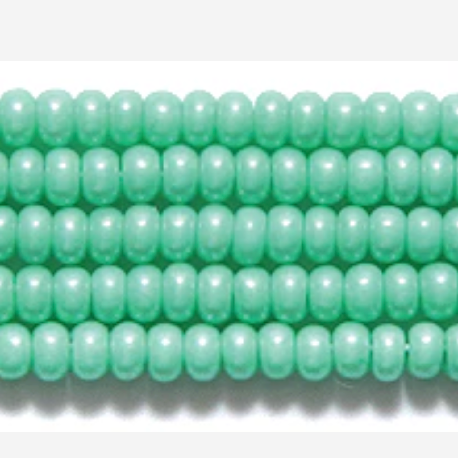 10/0 Mint Green Terra, Preciosa Seed Bead *Hank 10/0 Preciosa Seed Beads