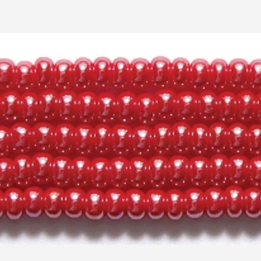 10/0 Sfinx Medium Red, (10SB344) Preciosa Seed Bead *Hank 10/0 Preciosa Seed Beads