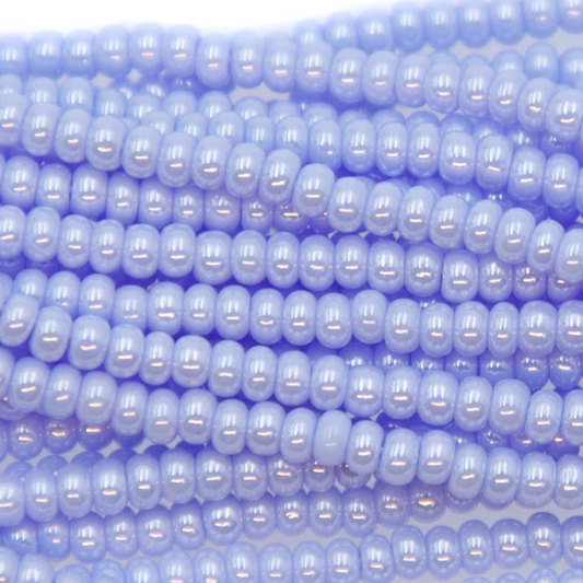 10/0 Luster Opaque Blue, (10SB360) Preciosa Seed Bead *Hank 10/0 Preciosa Seed Beads