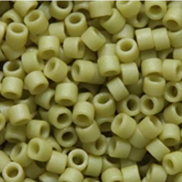 Delica 11/0 RD Glaze Opaque Frost Honeydew, (2290v) (5.2g) Miyuki Delica Beads