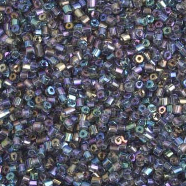 10/0 2-Cut Beads, Transparent Grey AB (Hank) Preciosa Ornela Two Cut Beads