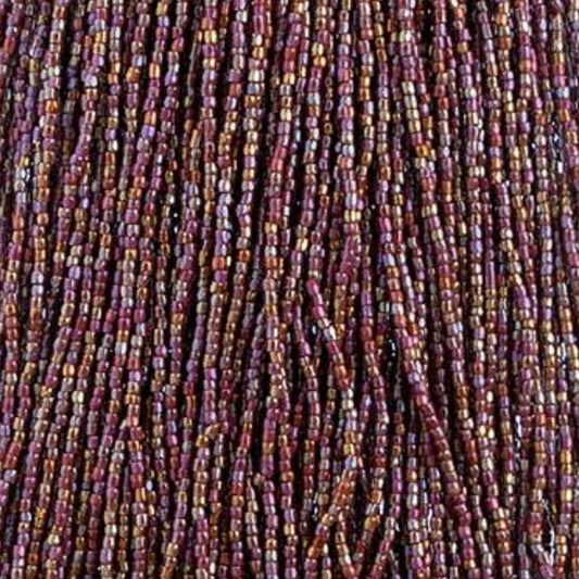 3 Cut 10/0 Beads Opaque Ruby AB  *Hank Tri-Cut Beads Preciosa