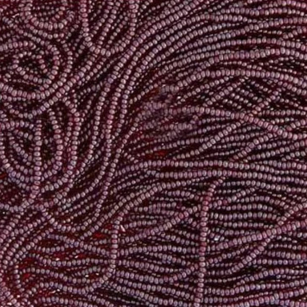 13/0 Charlotte Cut Czech Seed Bead - Transparent Garnet Luster (Short Hank) Czech Preciosa Charlotte Cut Seedbeads