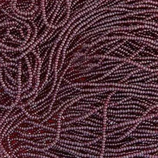 13/0 Charlotte Cut Czech Seed Bead - Transparent Garnet Luster (Short Hank) Czech Preciosa Charlotte Cut Seedbeads