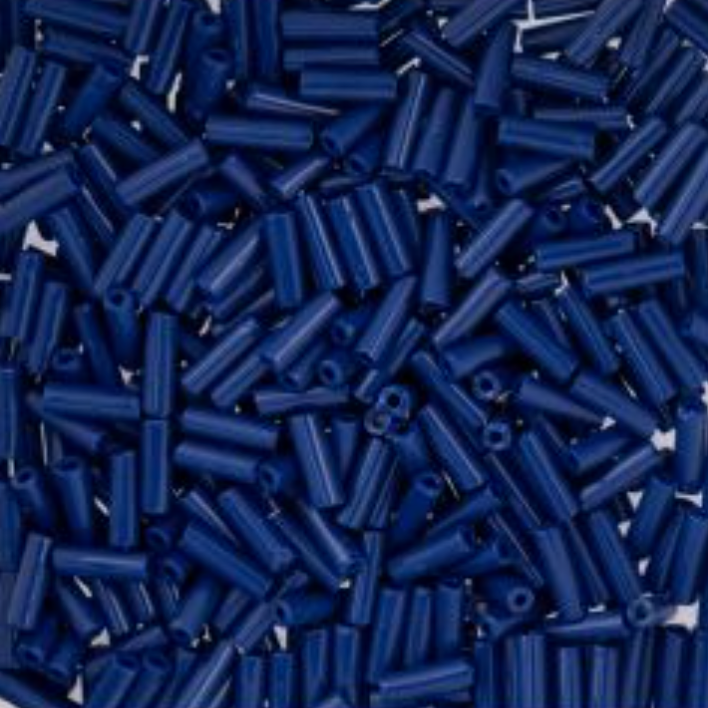 Czech Bugle Beads apx. 19g Vial #3 Opaque Dark Royal Blue Sundaylace Creations & Bling