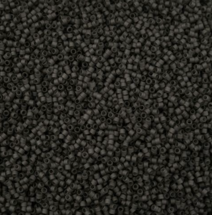 Delica 11/0 RD Dark Grey Matte (2406v) (5.2g) Miyuki Delica Beads