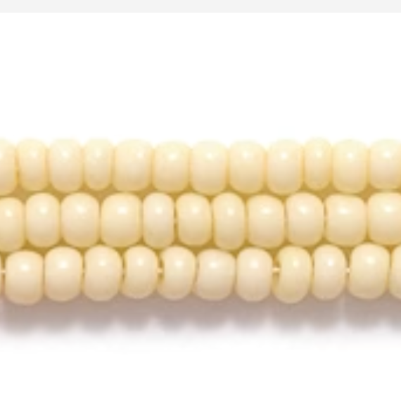 11/0 Tan-Beige Opaque, Preciosa Seed Bead *Hank 11/0 Preciosa Seed Beads