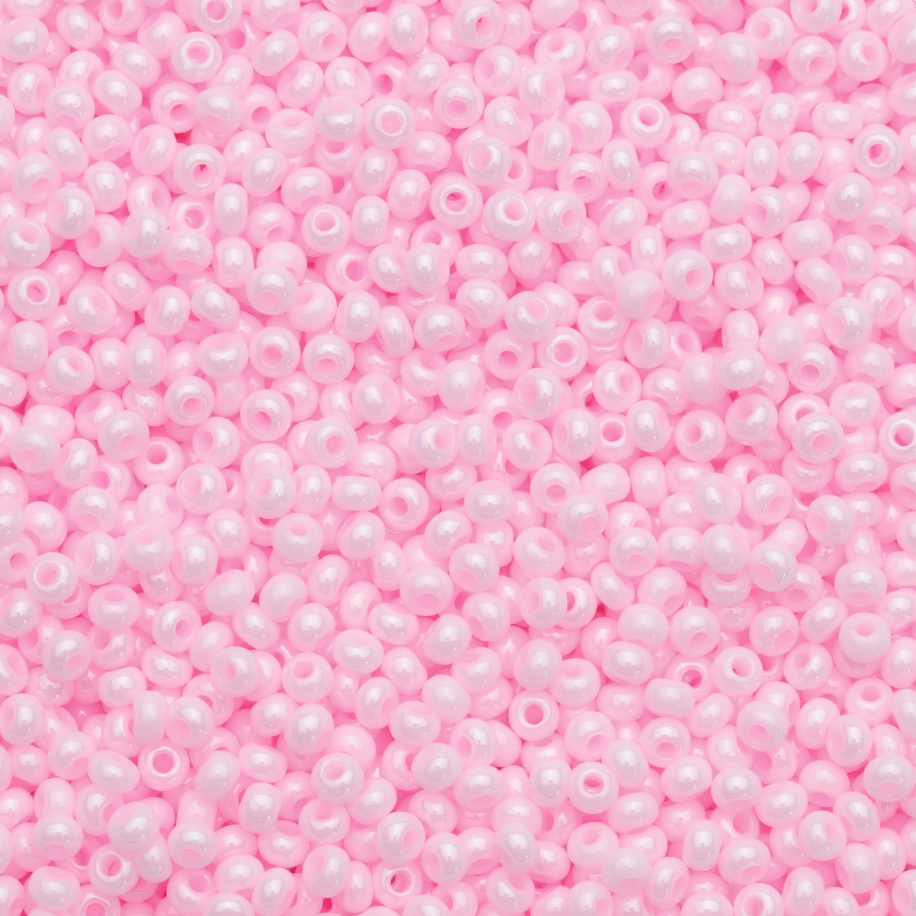 10/0 Light Pink Opaque, Preciosa Seed Beads (80-O-1041L-500) 22g 10/0 Preciosa Seed Beads