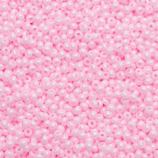 10/0 Light Pink Opaque, Preciosa Seed Beads (80-O-1041L-500) 22g 10/0 Preciosa Seed Beads