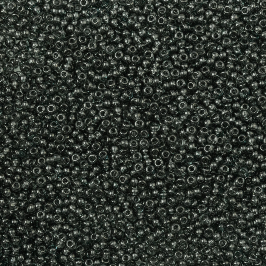 10/0 Transparent Grey, Preciosa Seed Beads (22g) 10/0 Preciosa Seed Beads