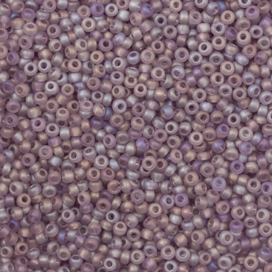 10/0 Transparent Matte Light Amethyst AB, Preciosa Seed Bead (22g) 10/0 Preciosa Seed Beads