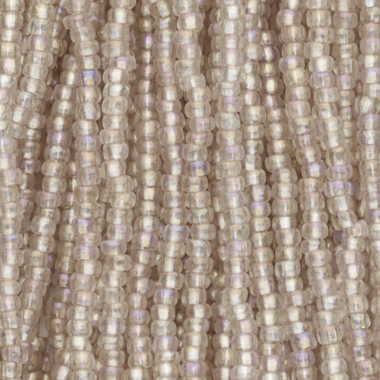 10/0 Light Tan Beige AB Crystal Solgel, Preciosa Seed Beads *Hank 10/0 Preciosa Seed Beads