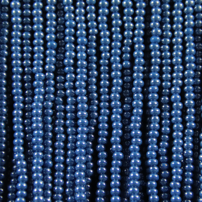 11/0 Opaque Lustre Medium Blue, Preciosa Seed Beads (Hank) 11/0 Preciosa Seed Beads