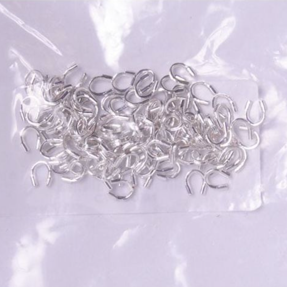 4*4mm Silver Wire Guardians, Metal Findings  (Lead Free/Nickel Free) *100pcs Sundaylace Creations & Bling