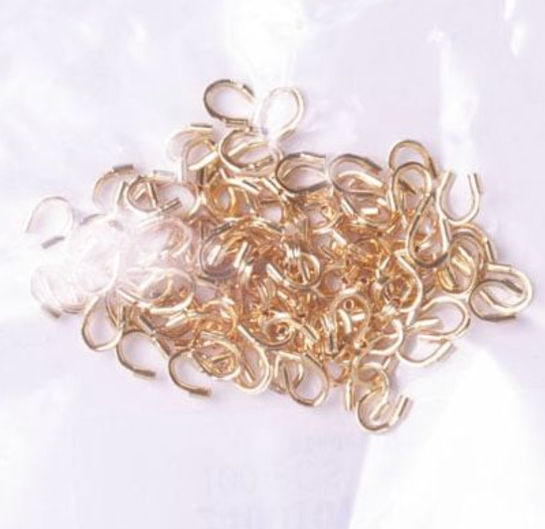 4*4mm Gold Wire Guardians, Metal Findings  (Lead Free/Nickel Free) *100pcs Sundaylace Creations & Bling