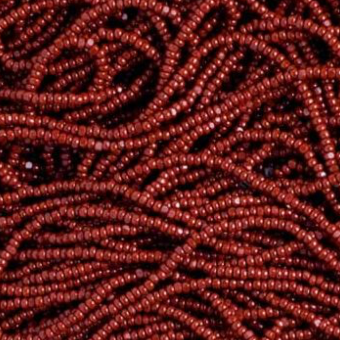13/0 Charlotte Cut Czech Seed Bead - Brown Opaque *HANK Czech Preciosa Charlotte Cut Seedbeads