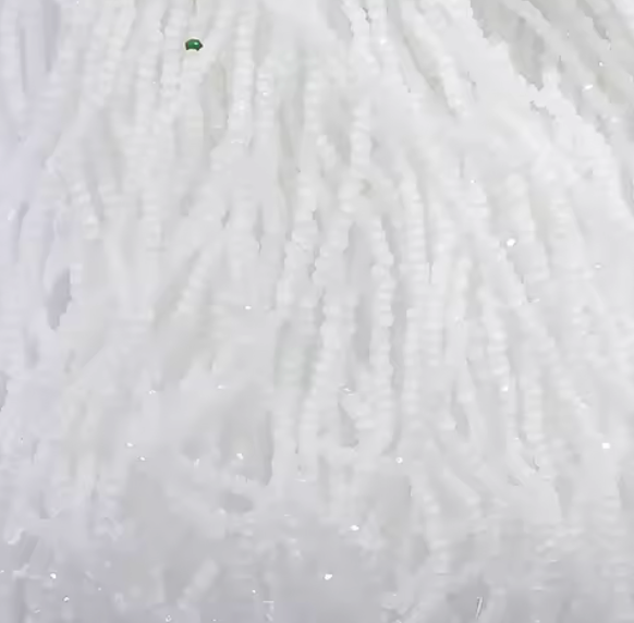 2mm White Opal Glass Rondelle Beads (5g) Sundaylace Creations & Bling