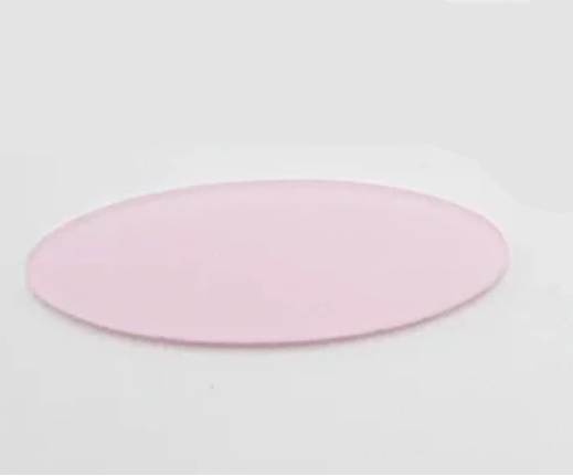16*50mm Light Pink Pastel Easter Frosted Matte Long Oval, Sew On, Resin Gem, (Sold in Pair) Resin Gems